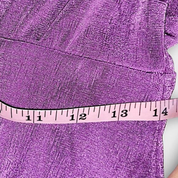 Lulus Womens Dress Sz Medium Maxi Purple Jersey Backless Long Sleeves Retro 20s‎ - Picture 13 of 16